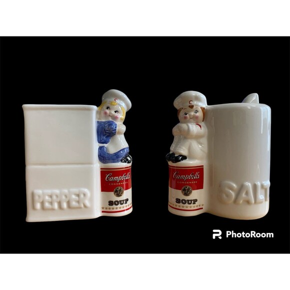 Campbell's Collector Edition Kitchen Salt & Pepper Shakers 1996 - Picture 1 of 3